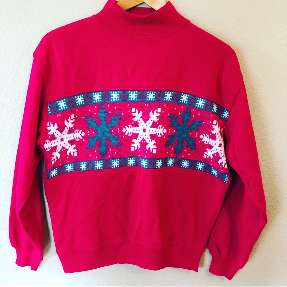 VINTAGE Snowflake Sweatshirt - Picture 2 of 5